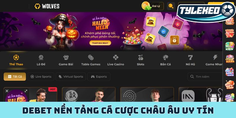 Debet - Nền tảng cá cược châu Âu uy tín hàng đầu thị trường 1 Debet