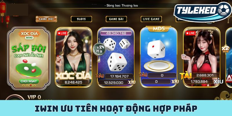 IWIN - Cổng game uy tín, đón đầu xu hướng tại châu Á 2 IWIN ưu tiên hoạt động hợp pháp