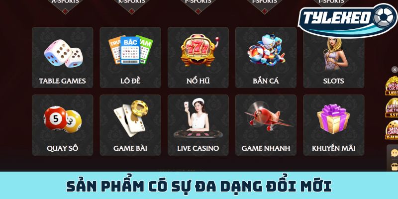 XO88 - Xứng danh nhà cái Châu Á uy tín chinh phục bet thủ 3 Sản phẩm có sự đa dạng đổi mới