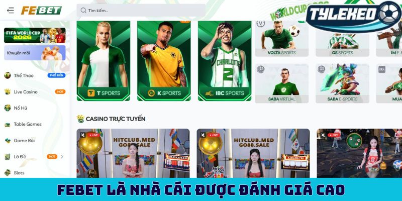 Febet - Đánh giá về sân chơi cá cược đẳng cấp quốc tế 2 Febet là nhà cái được đánh giá cao